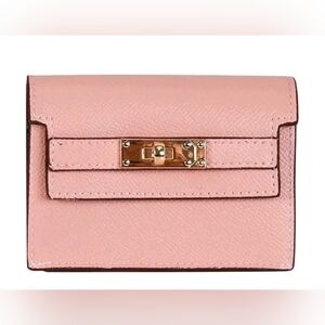 Elegant Pink Leather Women's Bag